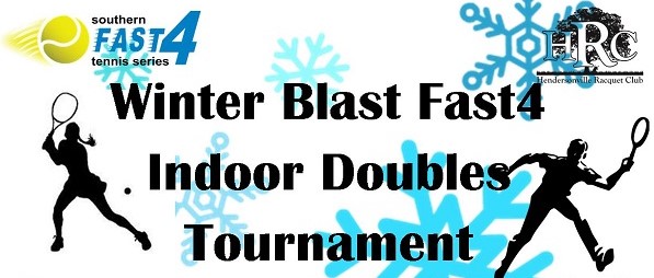 Winter Blast Fast4 Indoor Doubles Tournament Logo